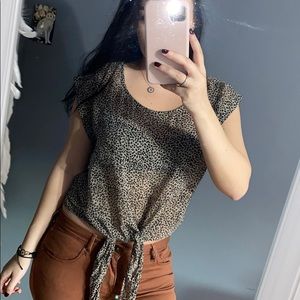 Sheer Cheetah Tee💙 5/$21